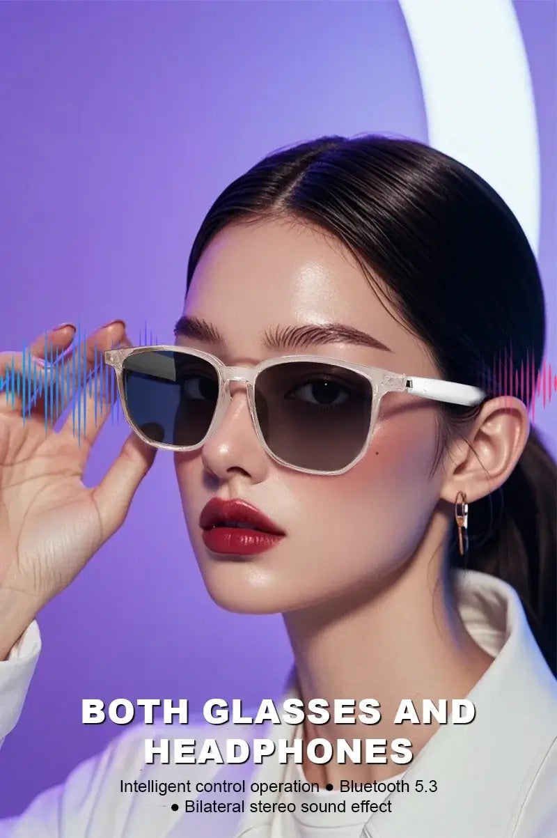 Glintwaveglass Smart Glasses with Bluetooth Audio