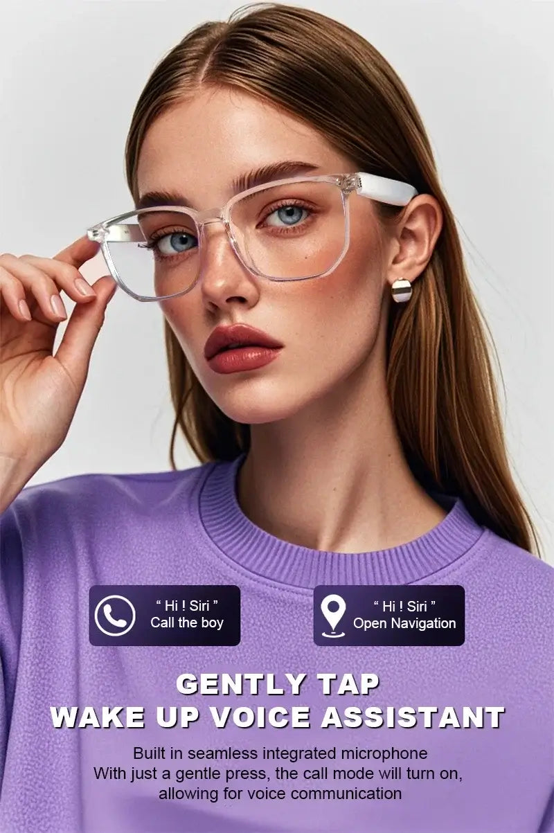 Glintwaveglass Smart Glasses with Bluetooth Audio