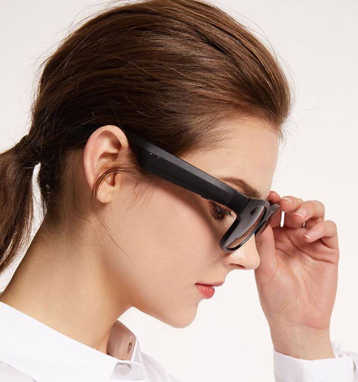 Fiiecogee 6K HD Smart Glasses with Bluetooth Audio & Camera